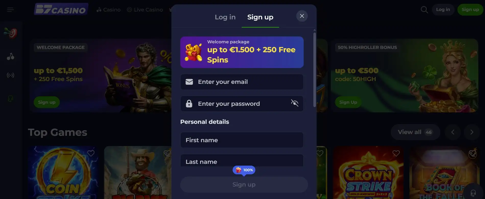 B7 Casino Aanmelden: Maak Je Spelersaccount Aan